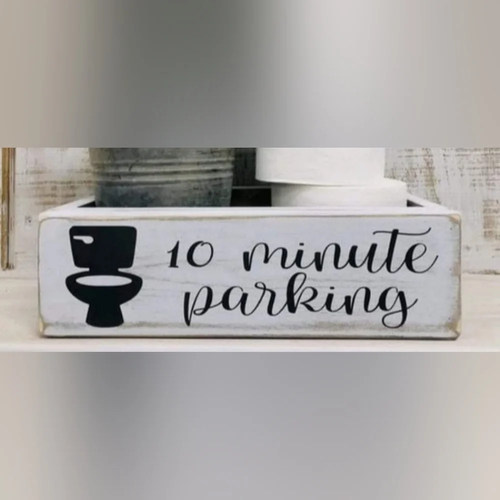 Bathroom toilet tank storage